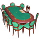 Professional poker table